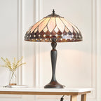 Interiors 1900 Brooklyn Tiffany Table Lamp in Satin Black