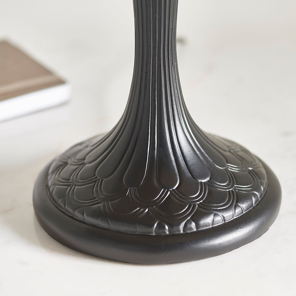 Interiors 1900 Brooklyn Tiffany Table Lamp in Satin Black