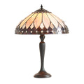Interiors 1900 Brooklyn Tiffany Table Lamp in Satin Black