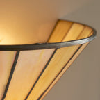 Interiors 1900 Dark Star Tiffany Wall Light in Matt Black