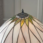 Interiors 1900 Hutchinson Medium Tiffany Table Lamp in Satin Black