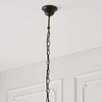 Interiors 1900 Jamelia Large 3 Light Tiffany Pendant Light in Satin Black