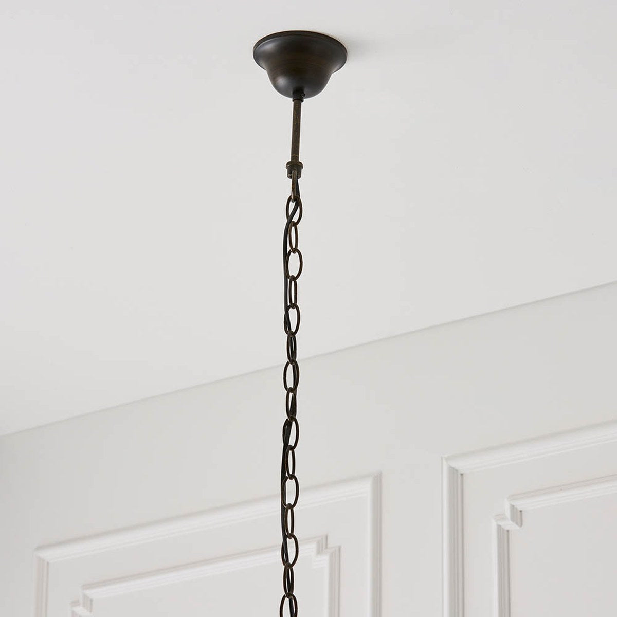 Interiors 1900 Jamelia Large 3 Light Tiffany Pendant Light in Satin Black