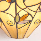 Interiors 1900 Jamelia Tiffany Wall Light in Matt Black