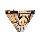 Interiors 1900 Metropolitan Tiffany Wall Light in Matt Black