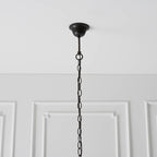Interiors 1900 Nevada Medium Tiffany Pendant Light in Satin Black