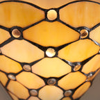 Interiors 1900 Pearl Tiffany Wall Light in Matt Black
