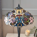 Interiors 1900 Sullivan Tiffany Table Lamp in Satin Black