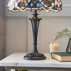 Interiors 1900 Sullivan Tiffany Table Lamp in Satin Black