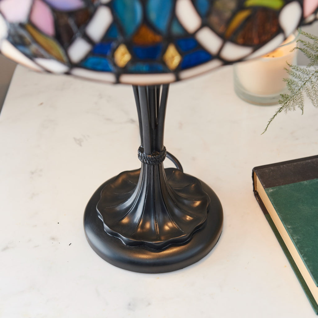 Interiors 1900 Sullivan Tiffany Table Lamp in Satin Black