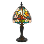 Interiors 1900 Sylvette Mini Tiffany Table Lamp in Satin Black