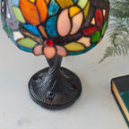 Interiors 1900 Sylvette Mini Tiffany Table Lamp in Satin Black