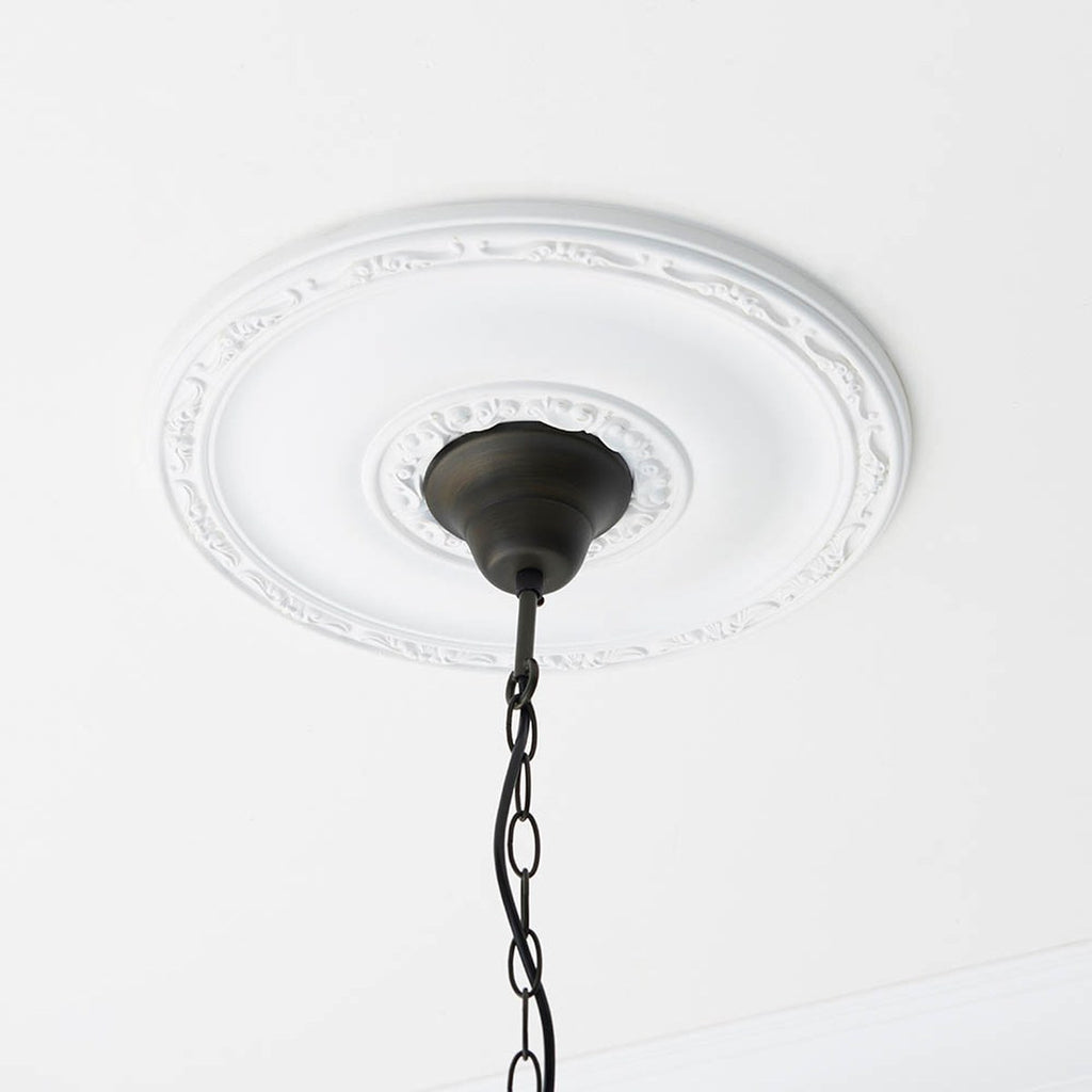 Interiors 1900 Willow Medium Tiffany Pendant Light in Satin Black