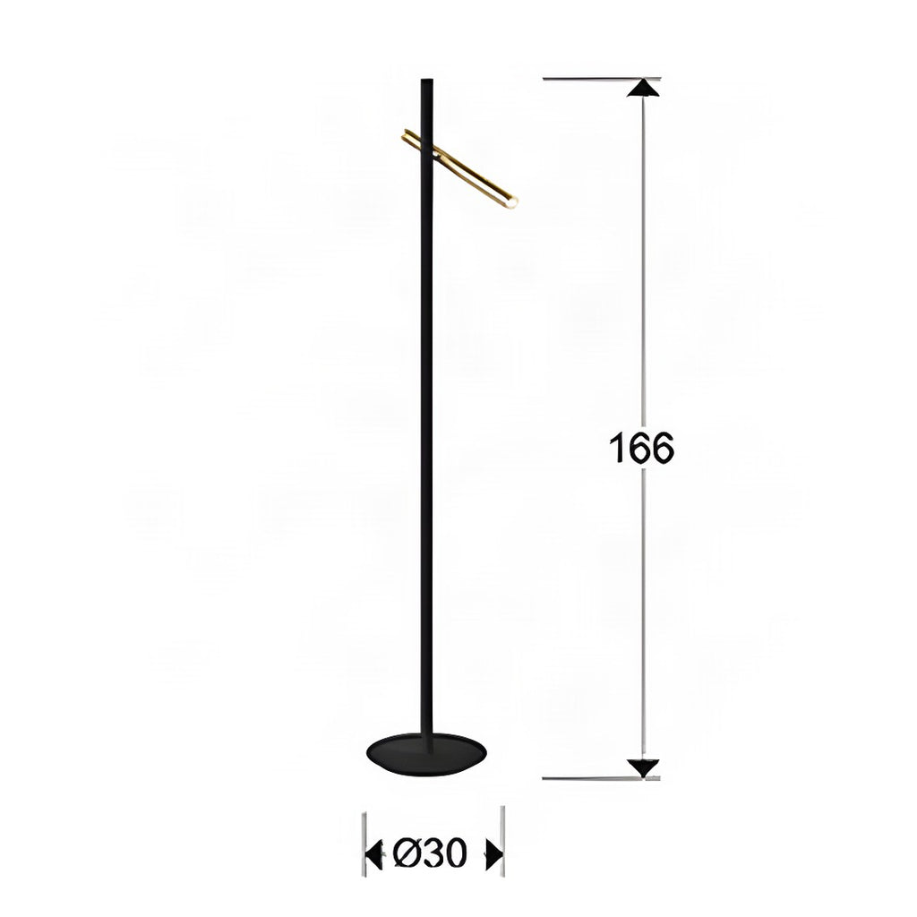 Schuller Varas Floor Lamp in Gold and Black