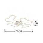 Schuller Marea Ceiling Light with White Frame