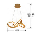 Schuller Lazas Pendant Light in Gold Leaf