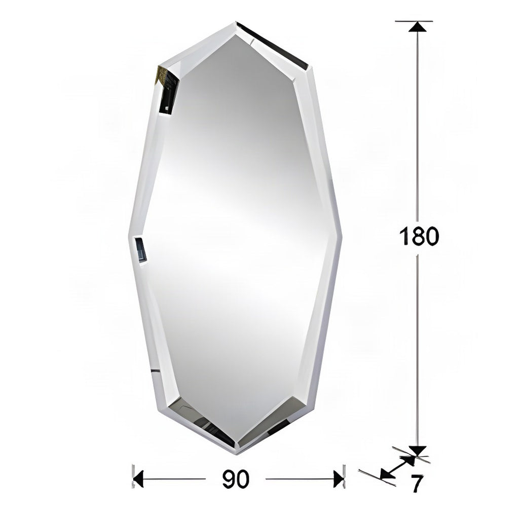 Regent London Illuminated Mirror with Polished Steel Frame