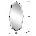 Regent London Illuminated Mirror with Polished Steel Frame