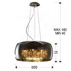 Schuller Argos 6 Light Pendant Light in Chrome