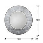 Regent Aurora Round Illuminated Mirror in Silver