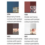 Masiero Ola Ceiling Small 15cm Pendant Silver Leaf Clear Colours OLA-S2-15-F02