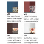 Masiero Ola Ceiling Small 40cm Pendant 6 x E14 Gold Leaf Amber Colours OLA-S6-40-F01