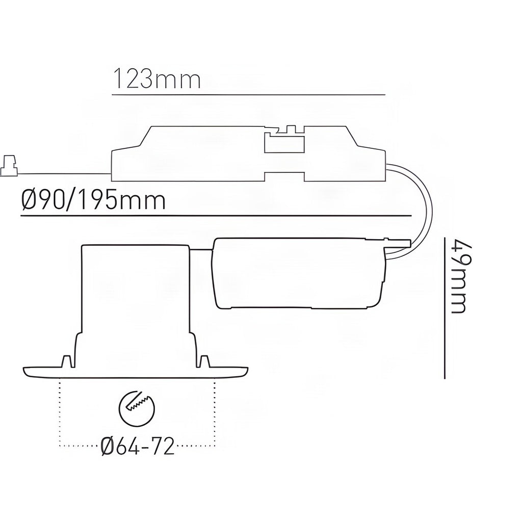Collingwood H2 Pro Fire Rated Fixed Downlight 2700K / 3000K / 4000K REQUIRES BEZEL