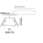 Collingwood H2 Sense IP65 Fire Rated Fixed Downlight 2700K / 3000K / 4000K REQUIRES BEZEL