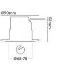 Collingwood H2 Pro Extreme CSP IP65 CCT Switchable Outdoor Soffit Coastal Downlight Black 2200K / 2700K / 3000K