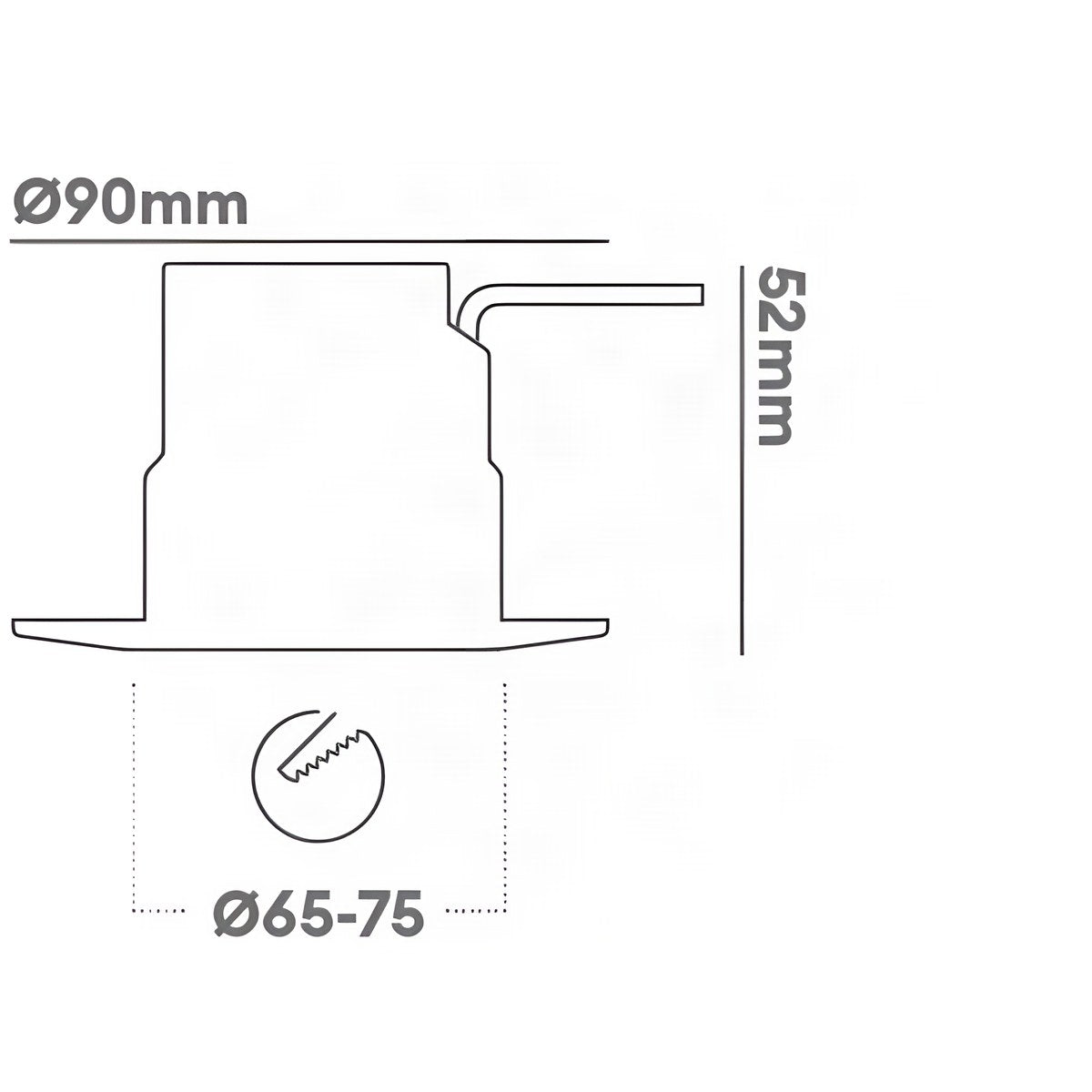 Collingwood H2 Pro Extreme CSP IP65 CCT Switchable Outdoor Soffit Coastal Downlight Black 2200K / 2700K / 3000K