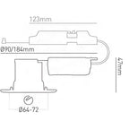 Collingwood H2 Pro Dusk Fire RatedFixed Downlight 1800K - 3000K REQUIRES BEZEL