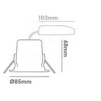 Collingwood H2 Deco CSP H2 Downlight Black 2200K / 2700K / 3000K / 4000K