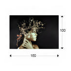 Regent Mujer Dorada Printed Glass Wall Art