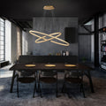 Schuller Elipse Large Pendant Light in Gold with Bluetooth Dimmable