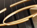 Schuller Elipse Large Pendant Light in Gold with Bluetooth Dimmable