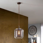 Schuller Fox Single Pendant Light in Chocolate