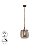 Schuller Fox Single Pendant Light in Chocolate