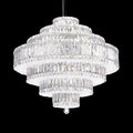 Schonbek Plaza 31 Light Pendant in Stainless Steel with Clear Radiance Crystal