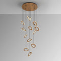 Schuller Mirena 13 Light Pendant in Rose Gold with Opal Diffuser