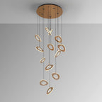 Schuller Mirena 13 Light Pendant in Rose Gold with Opal Diffuser