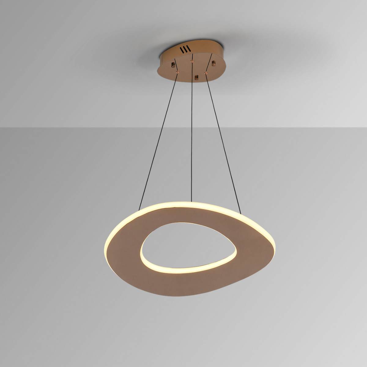 Schuller Mirena Large Single Pendant in Rose Gold with Opal Diffuser