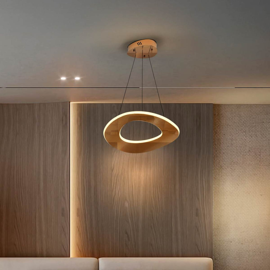 Schuller Mirena Large Single Pendant in Rose Gold with Opal Diffuser