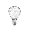 Crystal Golf Ball E14 LED Bulb 3Watt Cool White 4000K Non-Dimmable 
