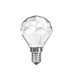 Crystal Golf Ball E14 LED Bulb 3Watt Cool White 4000K Non-Dimmable 