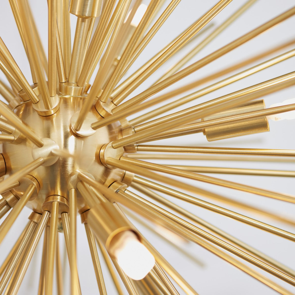 Endon Orta 9 Light Pendant Light in Satin Brass