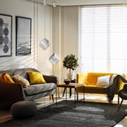 Schuller Priscila Single Pendant Light with Chrome Cube Shade