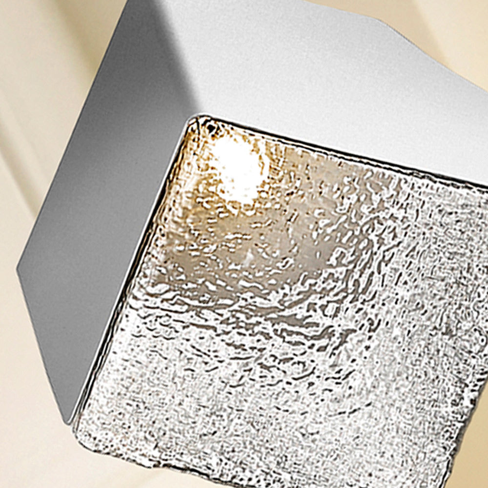 Schuller Priscila Single Pendant Light with Chrome Cube Shade