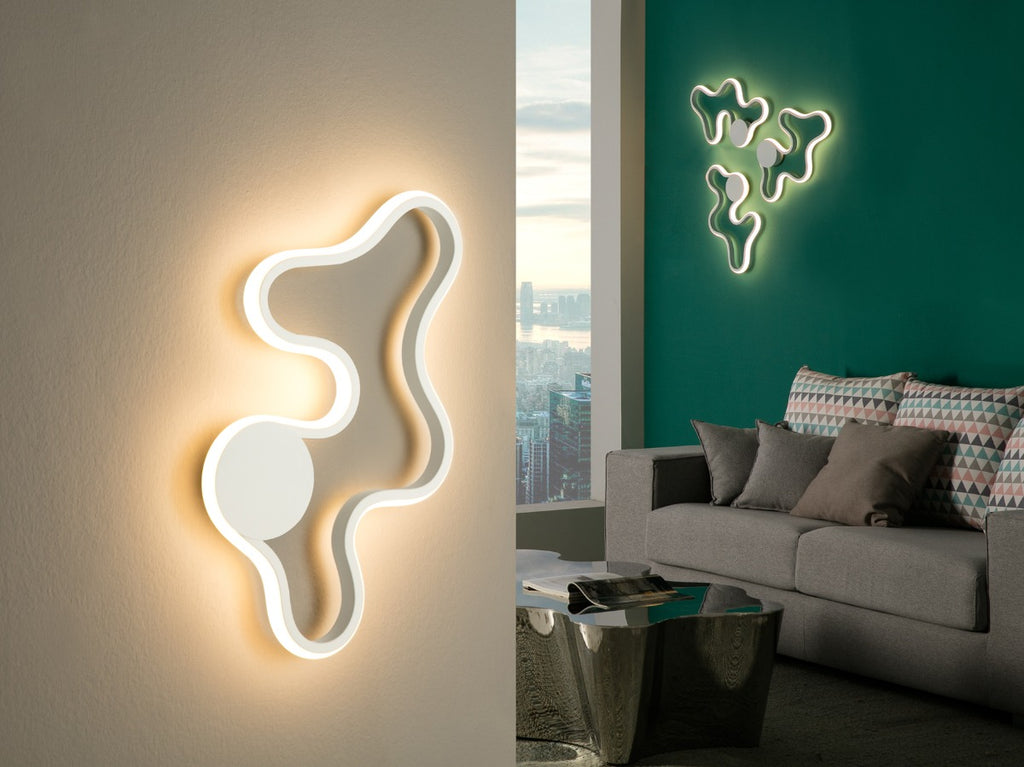 Schuller Marea Wall Light with White Frame