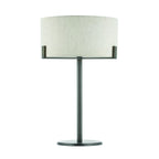 Endon Hayfield Table Lamp in Brushed Bronze with Natural Linen Shade