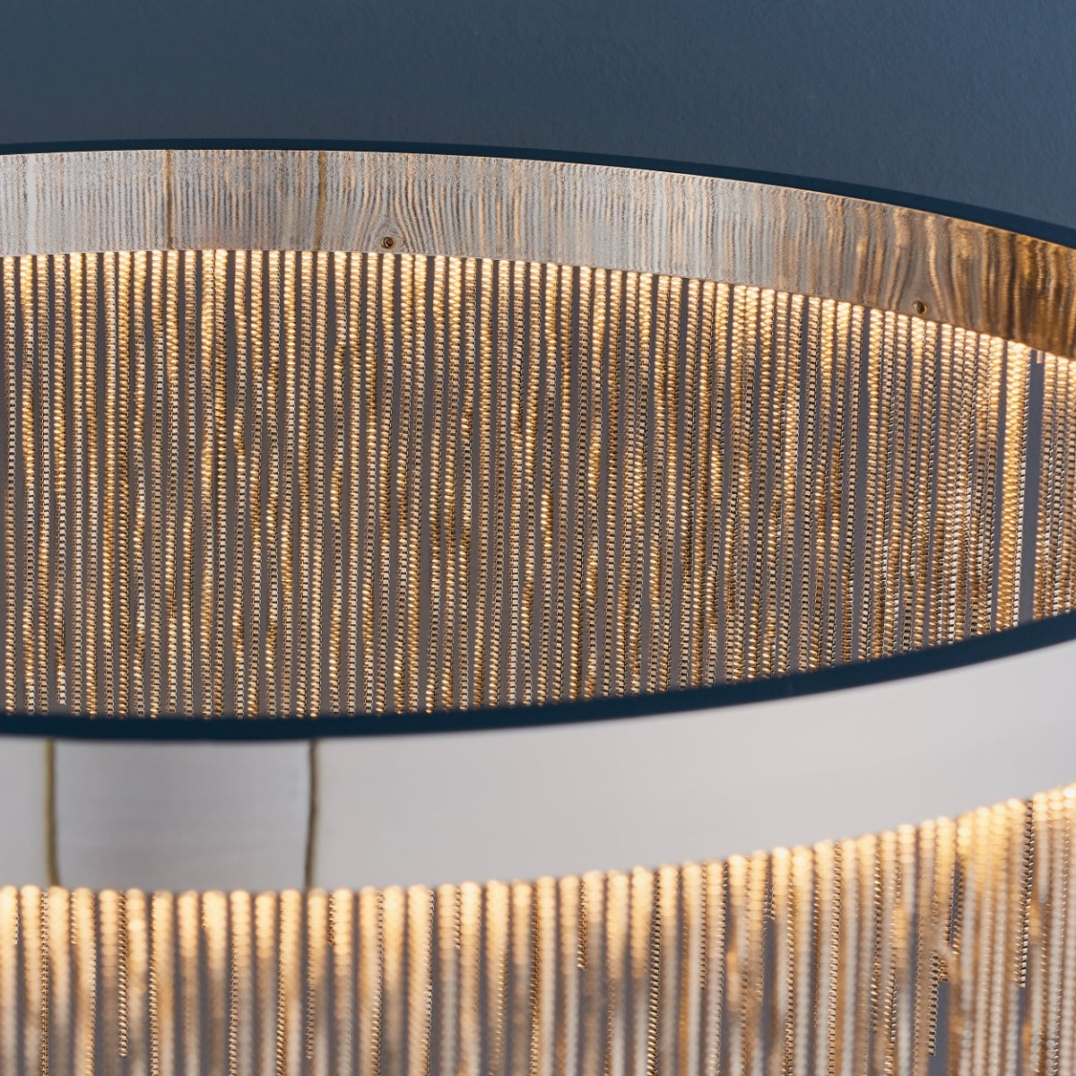 Endon Zelma 1 Light Pendant Light in Chrome with Silver Effect Chain